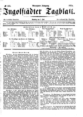 Ingolstädter Tagblatt Samstag 5. Juli 1873