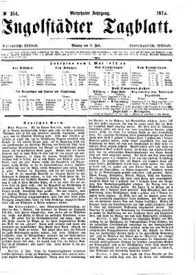 Ingolstädter Tagblatt Sonntag 6. Juli 1873