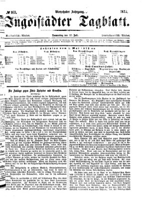 Ingolstädter Tagblatt Donnerstag 17. Juli 1873