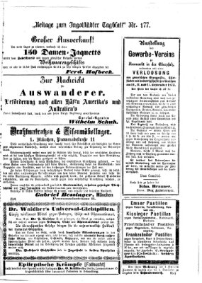 Ingolstädter Tagblatt Samstag 2. August 1873