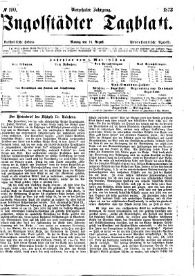 Ingolstädter Tagblatt Montag 18. August 1873