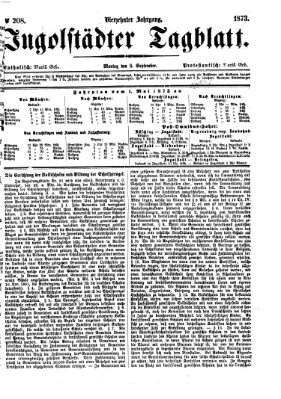 Ingolstädter Tagblatt Montag 8. September 1873