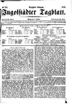 Ingolstädter Tagblatt Montag 6. Oktober 1873