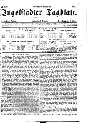 Ingolstädter Tagblatt Samstag 8. November 1873