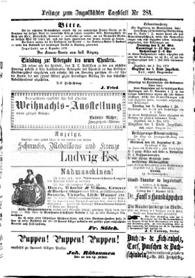 Ingolstädter Tagblatt Samstag 6. Dezember 1873