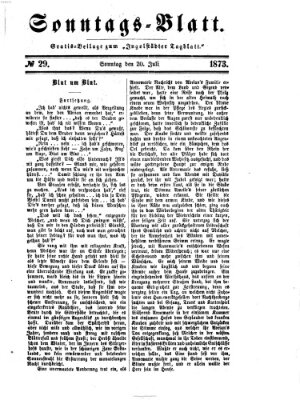 Ingolstädter Tagblatt. Sonntagsblatt (Ingolstädter Tagblatt) Sonntag 20. Juli 1873