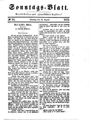 Ingolstädter Tagblatt. Sonntagsblatt (Ingolstädter Tagblatt) Sonntag 24. August 1873