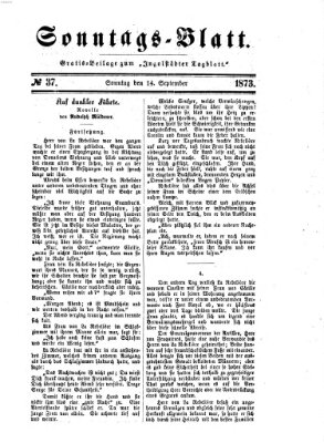 Ingolstädter Tagblatt. Sonntagsblatt (Ingolstädter Tagblatt) Sonntag 14. September 1873