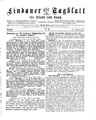 Lindauer Tagblatt für Stadt und Land Dienstag 10. Januar 1871