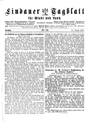 Lindauer Tagblatt für Stadt und Land Samstag 21. Januar 1871