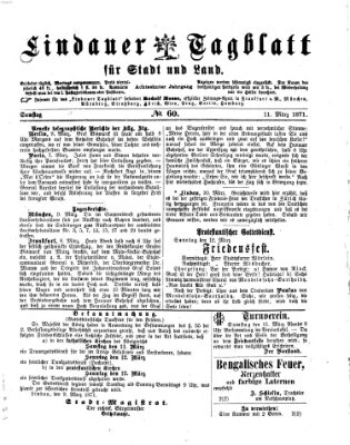 Lindauer Tagblatt für Stadt und Land Samstag 11. März 1871