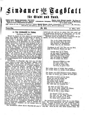 Lindauer Tagblatt für Stadt und Land Donnerstag 16. März 1871