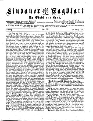 Lindauer Tagblatt für Stadt und Land Dienstag 28. März 1871