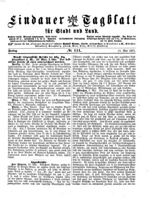 Lindauer Tagblatt für Stadt und Land Freitag 12. Mai 1871