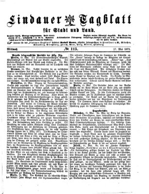 Lindauer Tagblatt für Stadt und Land Mittwoch 17. Mai 1871