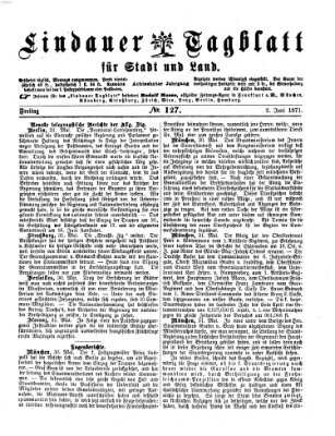 Lindauer Tagblatt für Stadt und Land Freitag 2. Juni 1871