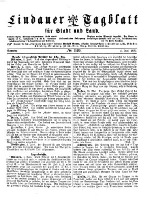 Lindauer Tagblatt für Stadt und Land Sonntag 4. Juni 1871