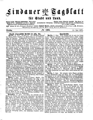 Lindauer Tagblatt für Stadt und Land Dienstag 13. Juni 1871