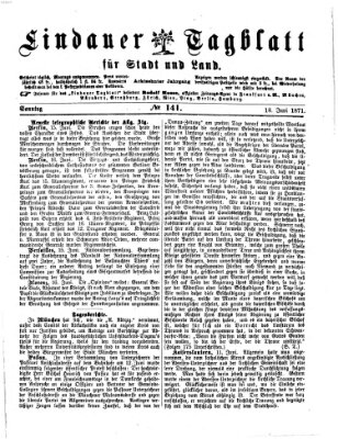 Lindauer Tagblatt für Stadt und Land Sonntag 18. Juni 1871