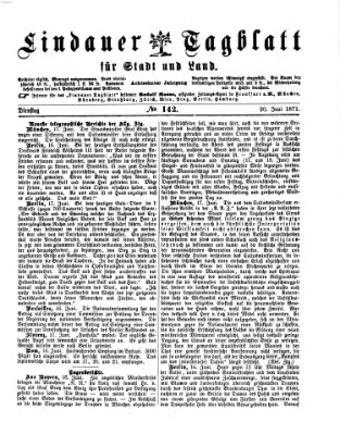 Lindauer Tagblatt für Stadt und Land Dienstag 20. Juni 1871