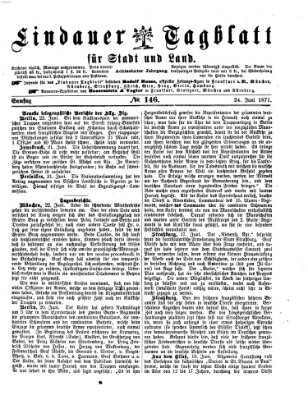 Lindauer Tagblatt für Stadt und Land Samstag 24. Juni 1871