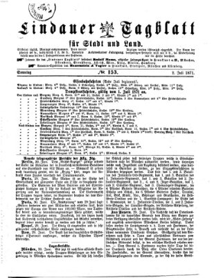 Lindauer Tagblatt für Stadt und Land Sonntag 2. Juli 1871