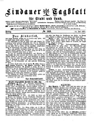 Lindauer Tagblatt für Stadt und Land Freitag 14. Juli 1871