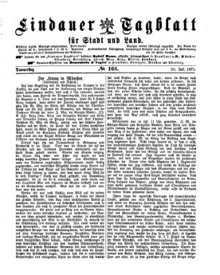 Lindauer Tagblatt für Stadt und Land Donnerstag 20. Juli 1871