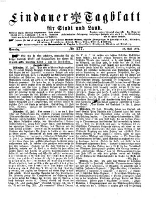 Lindauer Tagblatt für Stadt und Land Sonntag 30. Juli 1871