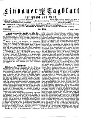 Lindauer Tagblatt für Stadt und Land Donnerstag 3. August 1871