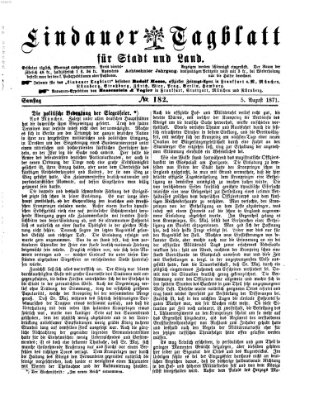 Lindauer Tagblatt für Stadt und Land Samstag 5. August 1871