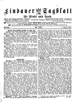 Lindauer Tagblatt für Stadt und Land Sonntag 6. August 1871