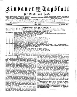 Lindauer Tagblatt für Stadt und Land Donnerstag 10. August 1871