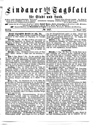 Lindauer Tagblatt für Stadt und Land Freitag 11. August 1871