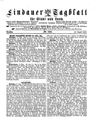 Lindauer Tagblatt für Stadt und Land Samstag 12. August 1871