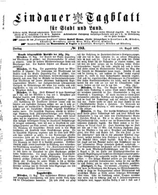 Lindauer Tagblatt für Stadt und Land Freitag 18. August 1871