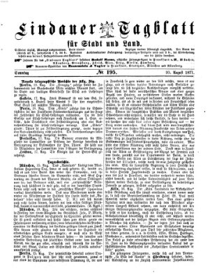 Lindauer Tagblatt für Stadt und Land Sonntag 20. August 1871