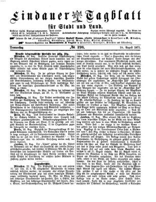 Lindauer Tagblatt für Stadt und Land Donnerstag 24. August 1871