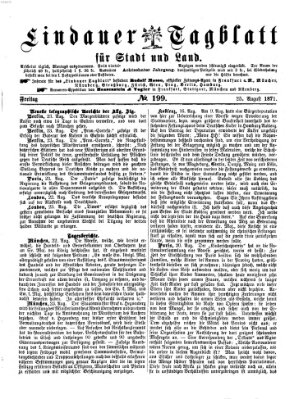 Lindauer Tagblatt für Stadt und Land Freitag 25. August 1871