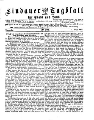 Lindauer Tagblatt für Stadt und Land Donnerstag 31. August 1871