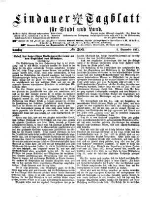 Lindauer Tagblatt für Stadt und Land Samstag 2. September 1871