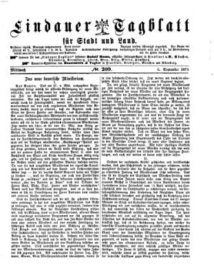 Lindauer Tagblatt für Stadt und Land Mittwoch 6. September 1871