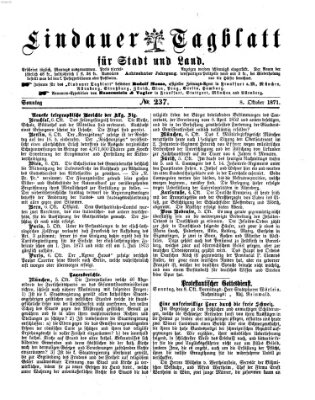 Lindauer Tagblatt für Stadt und Land Sonntag 8. Oktober 1871