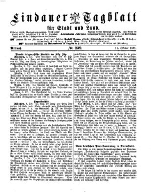 Lindauer Tagblatt für Stadt und Land Mittwoch 11. Oktober 1871