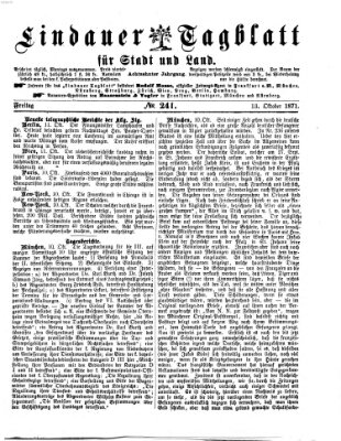 Lindauer Tagblatt für Stadt und Land Freitag 13. Oktober 1871