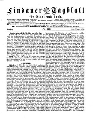 Lindauer Tagblatt für Stadt und Land Samstag 21. Oktober 1871