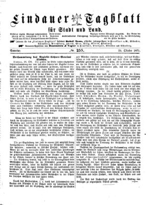 Lindauer Tagblatt für Stadt und Land Sonntag 29. Oktober 1871