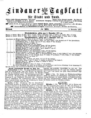 Lindauer Tagblatt für Stadt und Land Mittwoch 8. November 1871