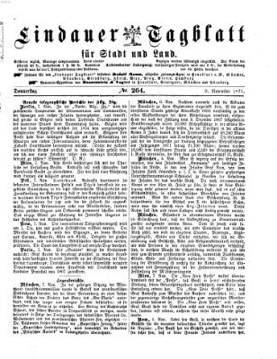 Lindauer Tagblatt für Stadt und Land Donnerstag 9. November 1871