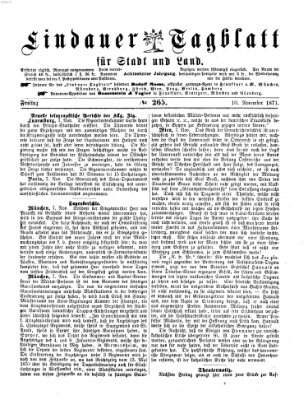 Lindauer Tagblatt für Stadt und Land Freitag 10. November 1871